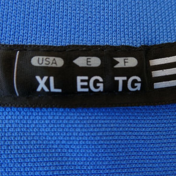 Adidas Athletic Pullover V Performance 17 Blue XL - Picture 10 of 11
